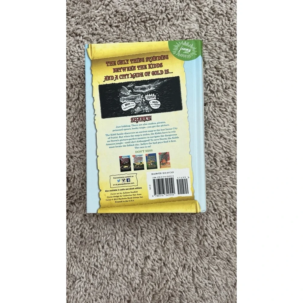 Treasure Hunters Quest for the City of Gold by James Patterson (2018, Hardcover)